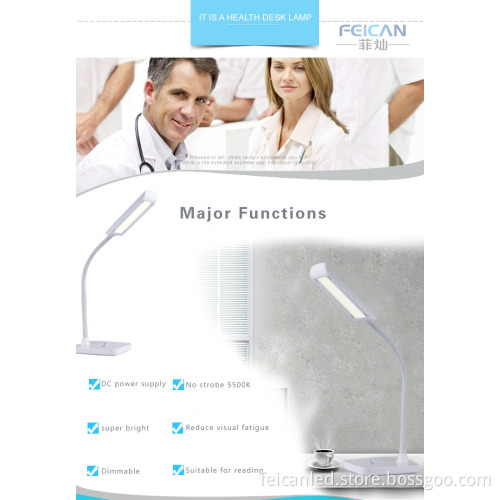 2016 3 level sensitive touch led students eyes-protection desk lamp/energy-saving and elegant lighting led table lamp